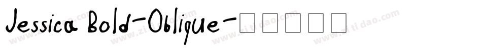 Jessica Bold-Oblique字体转换